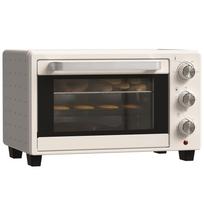 Mini Oven, 21 L Toaster Oven with 1 Wire Rack and 1 Baking Tray, 3 Cooking Modes, 100°C-230°C, Stainless Steel, Glass, Cream White 46 x 38.5 x 29 cm