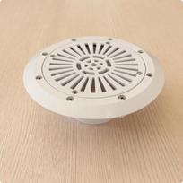 Drain Fitting with Grille LowProfile Pool Slotted Cover Molded Pond Outlet Flange Z110
