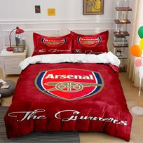 Arsenal Logo Red Bedding Set Bedding set (1 duvet cover, 2 pillowcases, duvet not included) 135x200cm