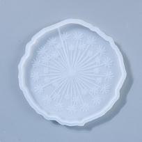 New Silicone Dandelion Coaster Resin Casting Mold Drinking Mat Tray Epoxy Mould gray