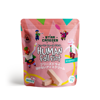 STAR CANDIES x HUMAN FALL FLAT šaltyje džiovinti braškiniai ledai 16g