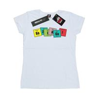 The Big Bang Theory Womens/Ladies Bazinga Elements Cotton T-Shirt L balta