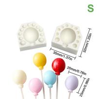 2Pcs/Set Mini 3D Oval Balloon Silicone Mold Fondant Chocolate Mould Diy Gumpaste Clay Candle Molds Cake Decorating Tool Bakeware S