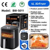 Smart 12L Multifunctional Stainless Steel Air Fryer with Double Liner