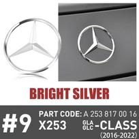 Car Sticker Mercedes Logo Badges Cover Decal ABS Car Rear Trunk Emblem Sticker For Mercedes Benz GLA/GLC-Class X253 2014-2024 A2