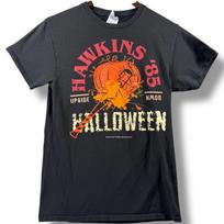 Stranger Things Hawkins Halloween '85 Upside Down Black 100% Cotton T-shirt Mens Tees Top Size Small S 4XL