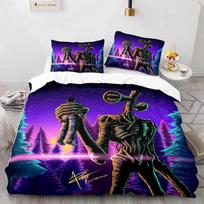 3D Print Siren Head Bedding Set King Queen Size Duvet Cover Pillowcase Comforter Boys Adult Bedroom Decor 70x133cm 2pcs