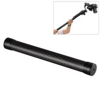 PULUZ anglies pluošto prailginimo vienakojis strypas, ištraukiamas DJI / MOZA / Feiyu V2 / Zhiyun G5 / SPG karkasas, ilgis: 35 cm juoda