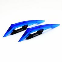 Motorcycle Front Fairing Aerodynamic Winglets Side Spoilers Decorative Sticker mėlyna