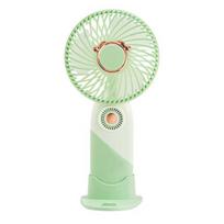 Portable Small Fan Mini Handheld Fan Desktop Personal Fan Lightweight USB Rechargeable Fan with Long Battery Life Fast Charging Quiet Operation žalia