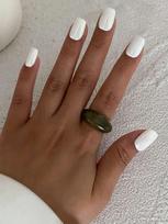 Ingemark Y2K Boho Smooth Resin Finger Rings for Women Trend 2026 New Fashion Simple Geometric Rings Aesthetic Daily Jewelry Gift