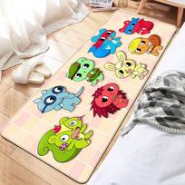 H-Happy Tree Friends Floor Mat Non-Slip Laundry Room Mat Laundry Decor Balcony Child Living Room Household Carpets 40x60cm
