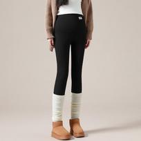 Petite Maternity Leggings with Fleece: Non-constricting Belly Support, Cotton Pants for Spring and Autumn Wear. 2XL [Suitable for 62.5-70 kg]