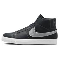 Mason Silva x Nike Zoom Blazer Mid SB Self-Portrait Unisex Sneakers Black Dark-Obsidian Metallic-Silver DZ7260-400 36.5
