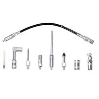 9Pcs Grease Coupler Kit Fitting Connection Set with Flex Hose High Hardness Complete