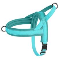 Soft No Pull Small Medium Dog Harness Nylon Pitbull Dog Puppy Harnesses Padded Pet Vest Adjustable for Small Dog Chihuahua Pug (Blue,XS) mėlyna