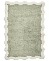 Vonios kilimėlis NANGAL žalias 60 x 90 cm medvilninis