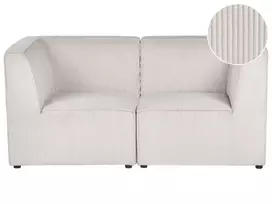 Dviejų vietų modulinė sofa LEMVIG, smėlio spalvos velvetas