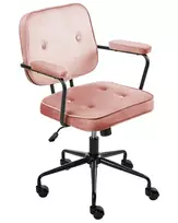 Besisukanti kėdė PAWNEE Velvet Rožinė