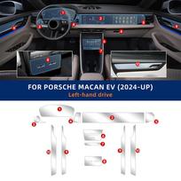 Interior Sticker for Porsche Macan EV 2024 2025 Gearbox Panel Navigation Screen Protective Film One Size juoda