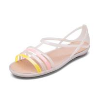 Colorful Non-Slip Jelly Sandals: Women's Soft Sole Clog Beach Shoes 35 abrikosas