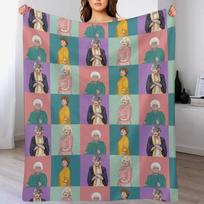 The Original Golden Girls Throw Blanket Flannel Fleece Soft Warm Throw Blanket Size: 75*100cm, Weight: 230 GSM