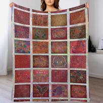 More Molas Throw Blanket Soft Warm Blanket Gift for Men Women Adults Size: 75*100cm, Weight: 230 GSM