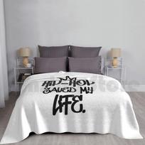Hip Hop Saved My Life Blanket Super Soft Warm Light Thin Hip Hop Rap Music J Cole Rapper Cute Hip Hop Cool Dilla Funny Size: 75*100cm, Weight: 230 GSM