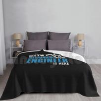 Have No Fear The Mechanical Engineer Is Here Blanket Super Soft Warm Light Thin Engineer Geek Engineering Funny Nerd Size: 75*100cm, Weight: 230 GSM