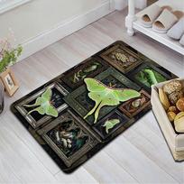 Luna Moth Life Cycle Pattern Rug Floor Mat for Living Room or Bedroom Soft and Comfortable Carpet a Gift for Birthday and Holiday. 40x60cm( 15x23in ) įvairiaspalvis