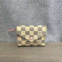 [Pre-Owned] Louis Vuitton Victorine Wallet 'White Damier Azur Canvas' - Very Good #BWF8J0 ONE SIZE