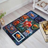Goldfish Fantasia Pattern Rug Floor Mat for Living Room or Bedroom Soft and Comfortable Carpet a Gift for Birthday and Holiday. 40x60cm( 15x23in ) įvairiaspalvis