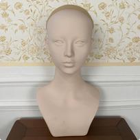 Mannequin Head Bust NoMakeup with Shoulders Smooth for Cosplay Styling