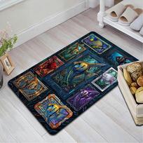 Cybernetic Fish Showcase Pattern Rug Floor Mat for Living Room or Bedroom Soft and Comfortable Carpet a Gift for Birthday and Holiday. 40x60cm( 15x23in ) įvairiaspalvis