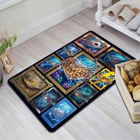 Electric Ray Gallery Pattern Rug Floor Mat for Living Room or Bedroom Soft and Comfortable Carpet a Gift for Birthday and Holiday. 40x60cm( 15x23in ) įvairiaspalvis