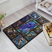 Futuristic Whistle Variations Pattern Rug Floor Mat for Living Room or Bedroom Soft and Comfortable Carpet a Gift for Birthday and Holiday. 40x60cm( 15x23in ) įvairiaspalvis