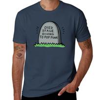 Died Stage Diving To Pop Punk Tshirt Athletic Fit Sports Short Sleeve Top S