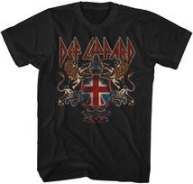 Def Leppard 80s Metal Band Rock N Roll Def Crest Adult T-Shirt Tee Unisex T-Shirt S