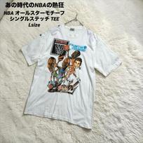 90s NBA All-Star Motif Single Stitch TEE L Street Unisex T-Shirt S