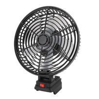 Cordless Jobsite Fan Fit for BL1840 8 Inch 20W 3500RPM Double Power Supply Methods Portable Rechargeable Camping Fan ABS