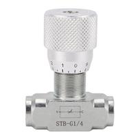 Hidraulinis srauto reguliavimo vožtuvas, tinkantis STB serijos 0,8-2 tonų mini ekskavatoriui, G1/4 colio, dvidisukis, cilindro greičio valdymui alloy steel