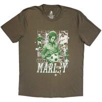 Bob Marley Football Collage Licensed Tshirt Unisexs L