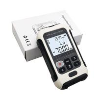 Optical Fiber Power Meter White Multifunctional Fiber Optic Tester for Communication Engineering Color: White