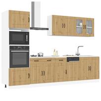 Kitchen Cabinet Set, Squid, 7-Piece, Artisan Oak