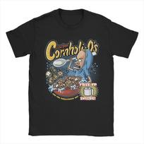 Cornholio Cereal T-shirt Free TP Inside Funny Beavis ButtHead T-shirt S