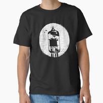 Distressed Effect Retro Vacuum Tube Classic TSh Made In UsaAus TShirt S2xl S