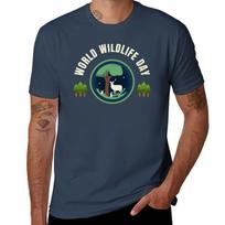 world wildlife day TShirt Sports Basic Short Sleeve TShirt S
