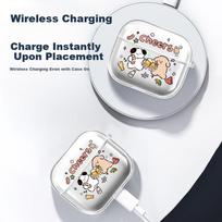 Shell Sister AirPods 4 Case Dog Party Apple Earbuds Cover Wireless Bluetooth Earphone Case Drop-Resistant Creative Painted High Transparency Shell
