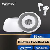 Earphone Eartip, Compatible with Huawei Freebuds 4i/5i/Honor Earbuds X3/2 SE Bluetooth Headphones, Silicone Tip Accessory, White, Medium Size