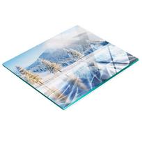 Stylish And Durable Glass Board With Frozen Lake Print 60X52 Cm